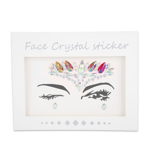Tatouage Temporaire Acrylique, Bijoux Pour Le Visage, Autocollants En Cristal, Accessoires De Maquillage 08 