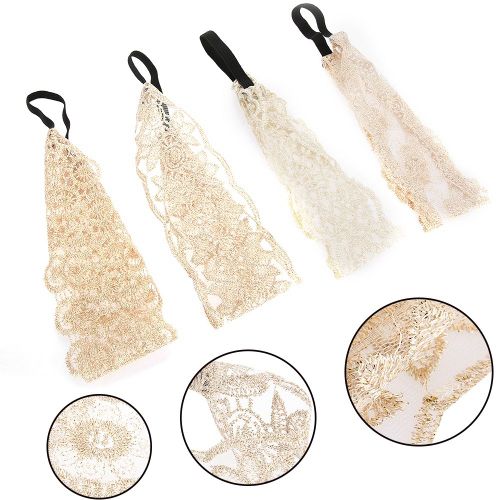 Lot De 7 Bandeaux Elastiques Antiderapants En Dentelle Pour Femmes Et Enfants