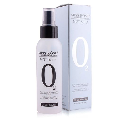 Miss Rose Spray Fixateur De Maquillage Hydratant 120 Ml Fixateur De Fond De Teint Longue Tenue Mat Naturel 