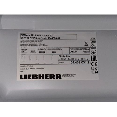 Réfrigérateur Liehberr CBNSDA5723-20