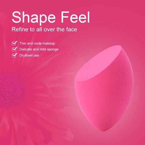 Fond De Teint Poudre Sans Latex, Houppette Seche Et Humide, Ouf Beaute Impeccable, Rose Rouge 