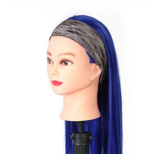 Serre-Tete En Velours Antiderapant Pour Filles, Serre-Tete Reglable Pour Perruques De Cosplay, Marron Fonce
