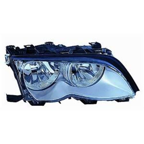 Phare Optique Avant Droit Pour Bmw Série 3 E46 2001-2004, H7+H7, Argent, Neuf