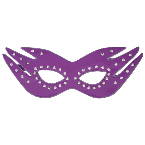 Masque Pour Les Yeux En Cuir Pu Pour Hommes, Femmes Et Couples (Cristal Violet)