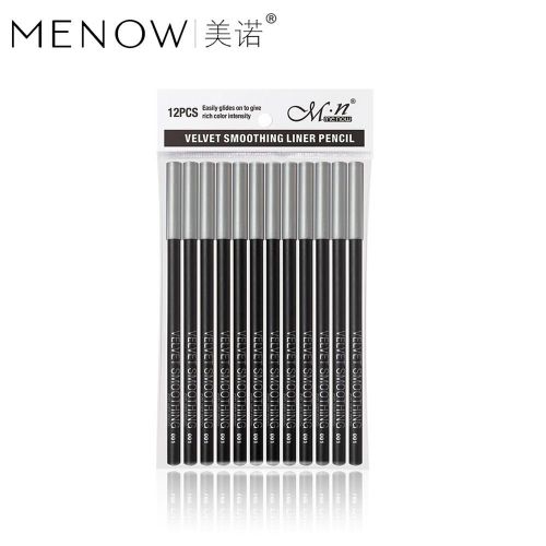 Lot De 12 Crayons Eye-Liner Noirs Impermeables Pour Sourcils 