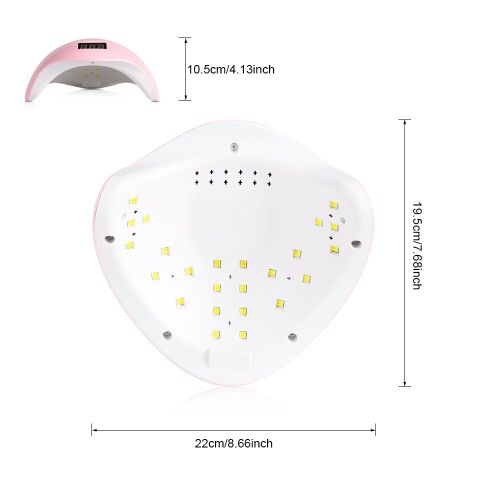 Lampe UV LED pour sechage du vernis gel avec capteur intelligent, outils de nail art, rose, Etats-Unis