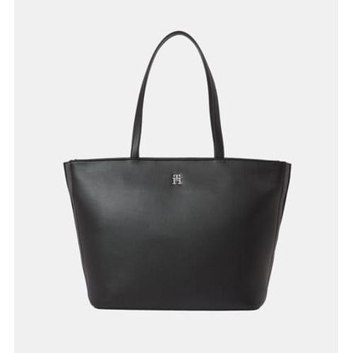 Tommy Hilfiger - Sac cabas enduit  - Noir