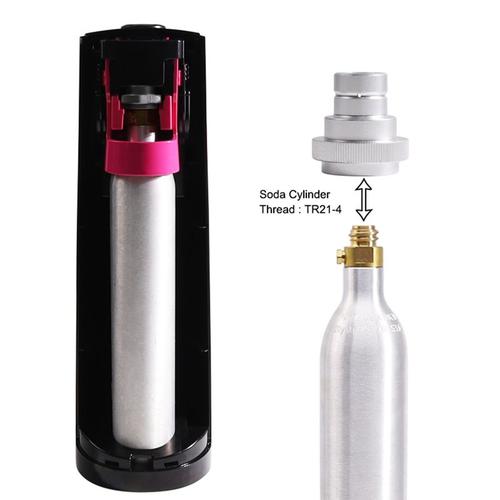 Adaptateur pour CO2 Soda Water DUO, Conversion de Bidon de RéServoir pour Soda Machine Argent