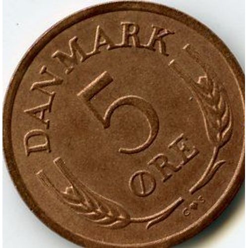 Danemark 5 Ore 1966