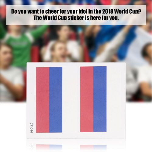 Autocollant De La Coupe Du Monde 2018, Tatouage Temporaire Impermeable, Drapeau National, Pour Le Corps Et Le Visage (Russie) 