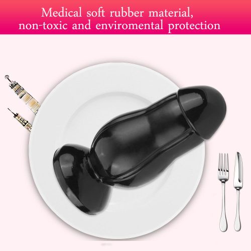 Grand Godemichet Anal Doux Pour La Peau, Plug Anal, Vagin, Masturbation, Massage, Sexe Gay, Jouets Erotiques, Noir