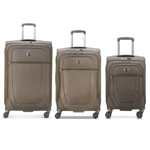 DELSEY PARIS - HELIUM DLX - Set de 3 valises souples 55cm/ 71cm/ 83cm - Moka