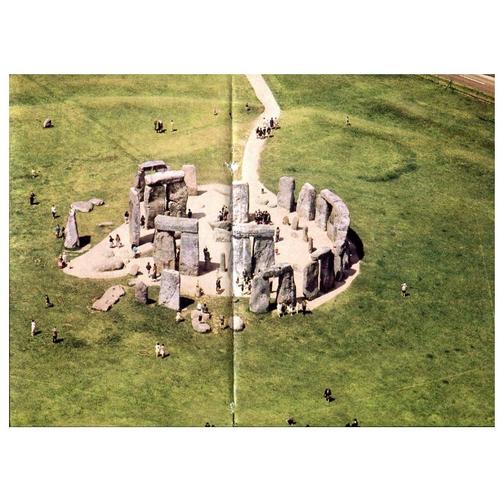 Article De Presse / Affichette - Les Cent Merveilles Du Monde : " Stonehenge " -Angleterre - 27,7 X 39 Cm