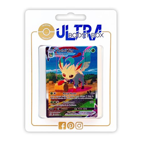Phyllali Vmax 205 192 Secr Te Alternative- Ultraboost X Epée Et Bouclier 7 Évolution Céleste - Coffret De 10 Cartes Pokémon Françaises