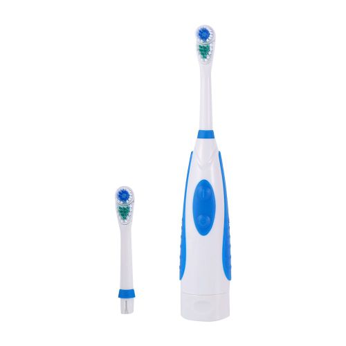 Brosse A Dents Rotative Automatique A Double Tete Pour Soins Bucco-Dentaires, Bleu