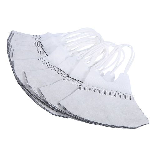 Masque Jetable, Filtre Anti-Poussiere, Respirateur De Securite, Pliable Verticalement (Blanc)