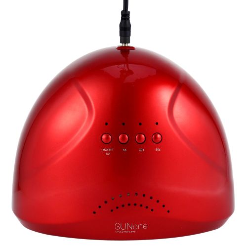 Lampe Uv Elegante 24/48 W Pour Sechage De Vernis A Ongles, Gel, Manucure, Avec Prise Ue, Rouge 