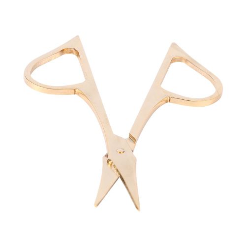 Ciseaux Professionnels De Haute Qualite Pour Sourcils Et Cils, Coupe-Peau Morte, En Forme D'amour, Dores 