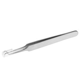 Pince A Epiler En Acier Inoxydable Pour Eliminer Les Points Noirs Et L'acne (Pointe Crochue De 8,7 Cm) 