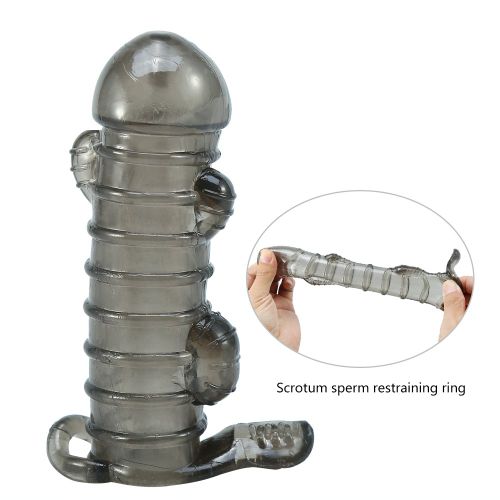 Extenseur De Penis Pour Homme, Manchon D'extension, Anneau Epaississant Pour Le Penis, Preservatif Reutilisable, Jouet Sexuel Pour Adulte