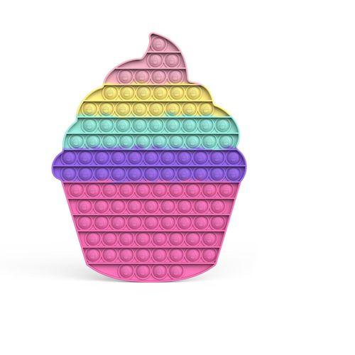 Jouet sensoriel en silicone anti-stress, jeu educatif, planche sensorielle a presser, type 2