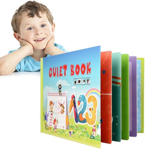 Livre D'activites Pour Enfants, Developper Les Competences D'apprentissage, Livre Silencieux Pour Enfants, Livre A Coller, Jouets D'activites Prescolaires, Jeu De Puzzle Educatif