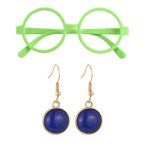 Accessoires De Deguisement Pour Enfants, Lunettes, Boucles D'oreilles, Accessoires De Deguisement Pour Decoration De Fete