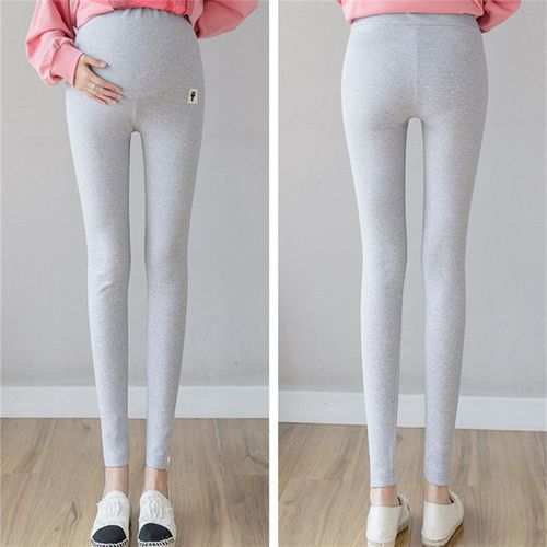 Leggings Grande Taille Pour Femme Enceinte, Pantalon Crayon Elastique, Taille Haute, Coupe Fine, Soutien Du Ventre, Gris Clair, Taille Xxl