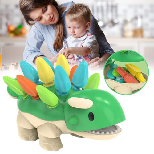 Jouets D'entrainement De Concentration Pour Enfants, Jouet Educatif Pour Bebe, Jouet De Combat Insere, Jouet Puzzle De Piqure De Dinosaure