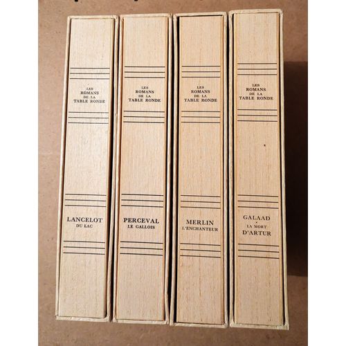 Les Romans De La Table Ronde Illustrés Et Renouvelés Par Pierre D'espezel (1960) - 4 Tomes : Merlin L'enchanteur / Perceval / Lancelot Du Lac /Galaad Et La Mort D'artur - Union Latine D'éditions