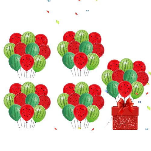 Decorations de fete pasteque, kit de ballons, ballons en latex pasteque pour fete d'ete, mariage, baby shower, anniversaire