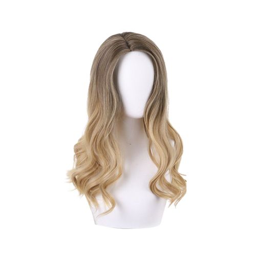 Perruque Synthetique Longue Et Bouclee Jaune Degradee Pour Cosplay, Personnage De Film, Perruque Quotidienne Pour Deguisement De Fete