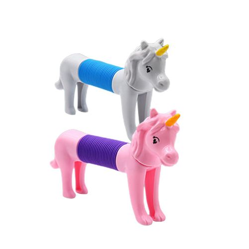 Lot De 2 Tubes Extensibles De Dessin Anime, Jouets Sensoriels Anti-Stress, Cadeaux De Fete, Jouets De Voyage Pour Enfants Et Adultes