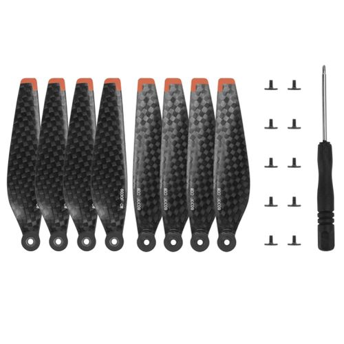 Ensemble D'helices De Drone En Fibre De Carbone A Faible Bruit, Compatibles Avec Les Accessoires De Drone Dji Mini 3 Pro-Qhfen