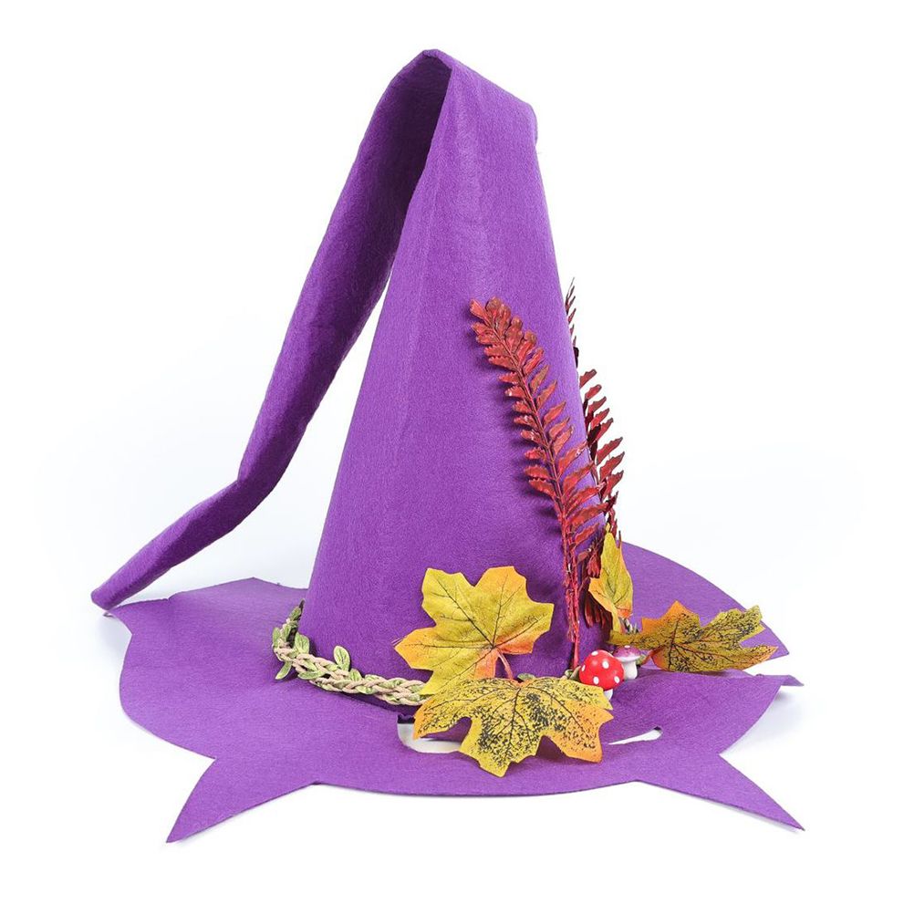 Chapeau De Sorciere D'halloween En Feutre, Accessoire De Deguisement Pour Fete D'halloween, Mascarade, Cosplay, Decoration De Fete