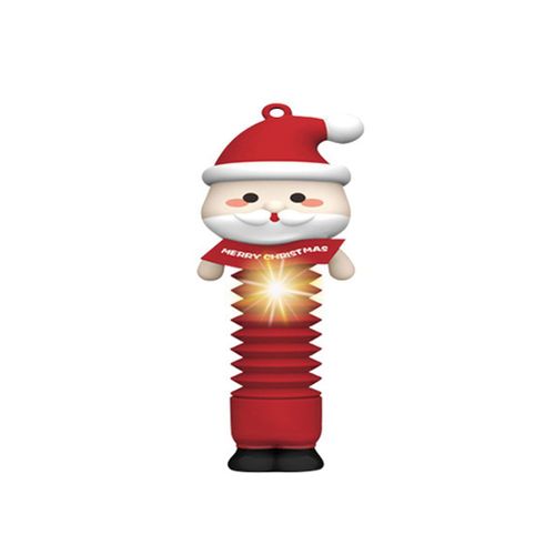 Tubes extensibles Pere Noel avec lumiere, jouets sensoriels, anti-stress, cadeaux de fete, jouets de voyage, cadeaux de Noel pour enfants et adultes