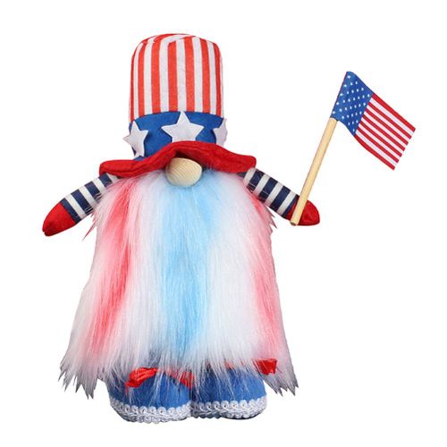 Poupee Sans Visage De Gnomes Patriotiques Decorations Du 4 Juillet Decorations Du Jour De L'independance Americaine Decorations Du Jour Des Anciens Combattants Tomte Et Rayures Nisse