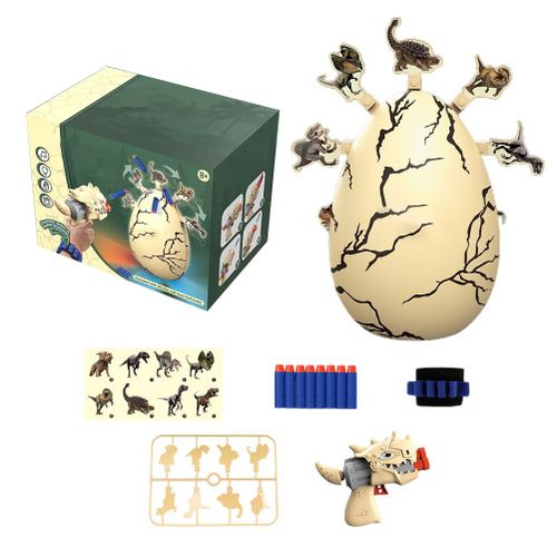 Jeu De Tir Pour Enfants, Dinosaure De Dessin Anime, Jouet De Tir Electrique En Eva Souple Avec Visee Rotative, Son, Lumieres, Cadeaux De Noel Et D'anniversaire
