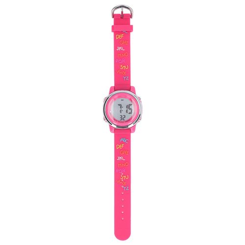 Montre Electronique Etanche Pour Enfants De 3 A 10 Ans, Retroeclairee Par Led, Avec Reveil Et Chronometre, Rose Rouge