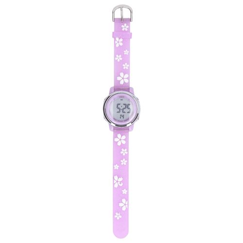 Montres De Sport Numeriques Pour Filles, Montre Etanche A Echelle Claire, Motif Dessin Anime 3d, Avec Retroeclairage Led, Reveil, Pour Enfants De 3 A 10 Ans, Violet