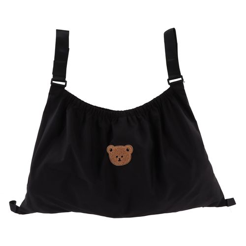 Organiseur De Rangement Pour Poussette De Bebe, Sangle Reglable En Nylon, Organiseur De Rangement Pour Poussette D'enfants Pour Voyage, Noir