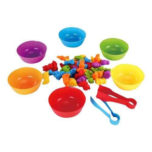 Jouet de comptage pour enfants, jeu educatif non toxique, jeu de correspondance des couleurs pour enfants, jouet de tri pour filles et garcons, apprentissage prescolaire de la cognition animale