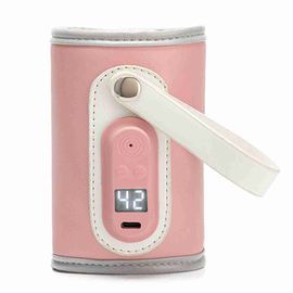 Chauffe-Biberon Usb, Affichage Intelligent De La Temperature, Temperature Constante, Chauffe-Biberon Usb Universel Pour L'exterieur, Rose