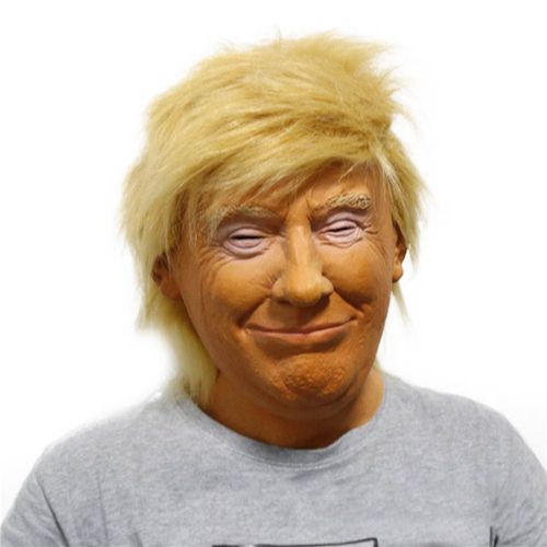 Masque De Celebrite Realiste Pour Halloween, Masque De Donald Trump, Masque De Candidat A La Presidence, Masque Integral En Latex, Couvre-Chef Pour Adulte