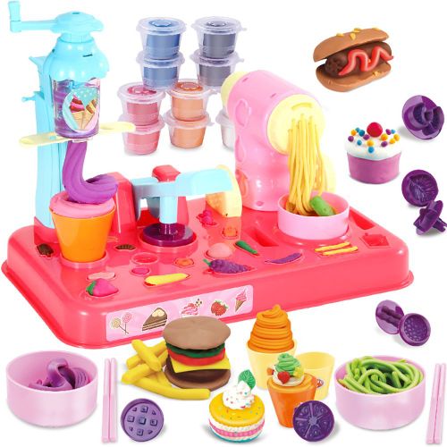 Machine a glace et nouilles pour enfants, jouet amusant a faire soi-meme, pate a modeler, pour filles et garcons