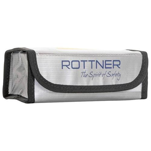Rottner Pochette pour batteries Lipo Safe argentée.ignifugée