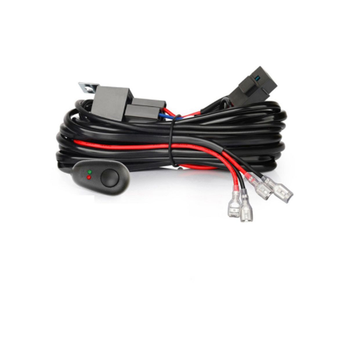 Kit De Câblage Universel 12V Pour Phares Antibrouillard LED - Interrupteur étanche, Relais 40A, Câbles Inclus