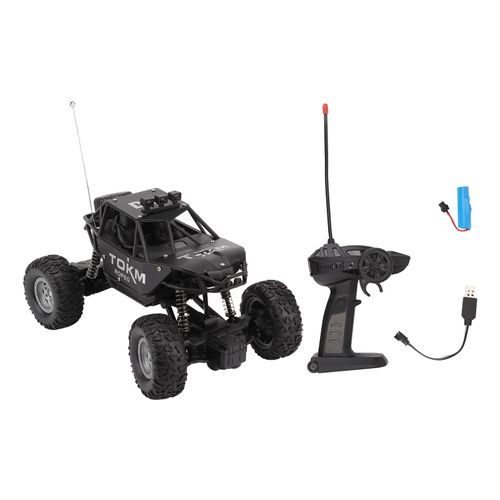 Voiture telecommandee, camion rechargeable, vehicule a grande vitesse, jouet pour garcons et enfants, noir