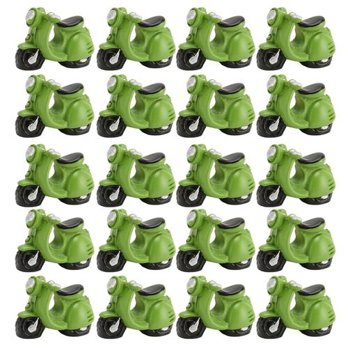 Lot de 20 mini motos realistes en resine pour maison de poupee 1/12 et 1/6