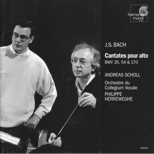 Js Bach - Cantates Pour Alto Bwv 35, 54 & 170 (Cd 1 ) - Portrait D'andreas Scholl (Cd 2) - Philipe Herreweghe, Andreas Scholl, Collegium Vocale